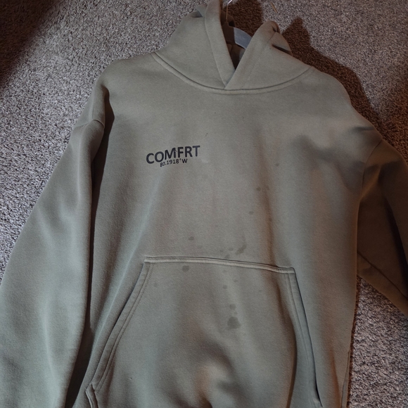 Comfrt Women's Olive Hoodie - Picture 1 of 2